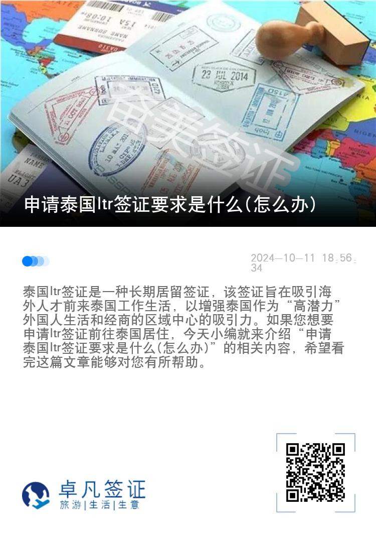 申请泰国ltr签证要求是什么(怎么办)